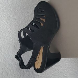 Ladies peek toe heel. Size 8